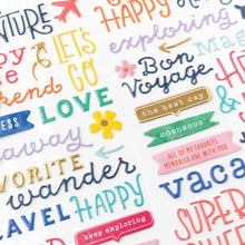 將圖片載入圖庫檢視器 Paige Evans - Thickers Stickers - Phrases - Adventurous. Add an adorable phrase to your projects! These phrase Thickers are great for scrapbook pages, cards, mixed media projects, journals, planners and so much more. This package includes 153 phrases and accents. Available at Embellish Away located in Bowmanville Ontario Canada.
