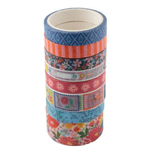 Cargar imagen en el visor de la galería, Paige Evans - Washi Tape - 8/Pkg - Adventurous. Washi tape is the perfect versatile tool for all your beautiful creations! Use it to create borders, embellishments, and accents for scrapbooks, journals, planners, cards, and so much more. Available at Embellish Away located in Bowmanville Ontario Canada.
