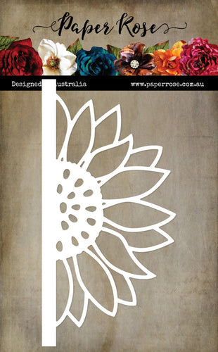 Paper Rose - Die - Sunflower Border. Approx. 6.7cm x 14.2 cm Designed in Australia. Available at Embellish Away in Bowmanville Ontario Canada.