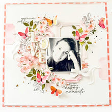 Load image into Gallery viewer, Pinkfresh Studio - Die - Notched Corner Frame. 8 piece die set designed as an essential for crafting basics. Each element in this set is a separate die to give you added versatility and endless design options. Available at Embellish Away located in Bowmanville Ontario Canada. Example by brand ambassador.
