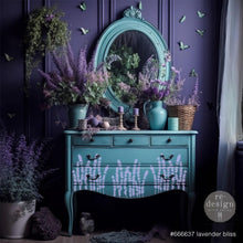 Load image into Gallery viewer, Prima - Re-Design Decor Stencil 9&quot;X12&quot; - Lavender Bliss. The &#39;Lavender Bliss&#39; 3D Stencil is simply beautiful, especially if you&#39;re fond of lavender-themed projects. Available at Embellish Away located in Bowmanville Ontario Canada.
