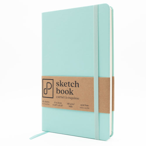 Prism - Sketch Book - 13cm x 21cm - Seafoam Green. Crafted for versatility-80 sheets acid-free, 94lb paper. At Embellish Away in Bowmanville Ontario Canada