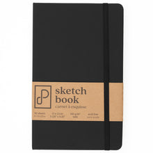 Load image into Gallery viewer, Prism - Sketch Book - 13cm x 21cm - Tuxedo Black. Crafted for versatility-80 sheets acid-free, 94lb paper. At Embellish Away in Bowmanville Ontario Canada
