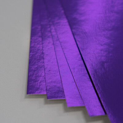 Prism Colour 8.5X11 Whole Spectrum Foil Cardstock. Includes 5 Sheets in each pack. Each sold separately. At Embellish Away in Bowmanville Ontario Canada. Amethyst