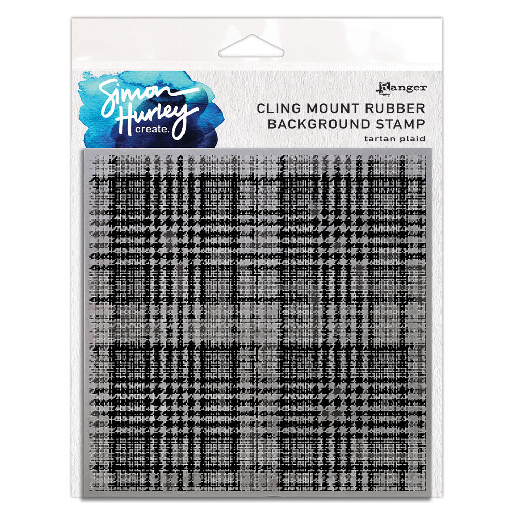 Ranger - Simon Hurley create. - Background Stamp - Tartan Plaid. Available at Embellish Away located in Bowmanville Ontario Canada.