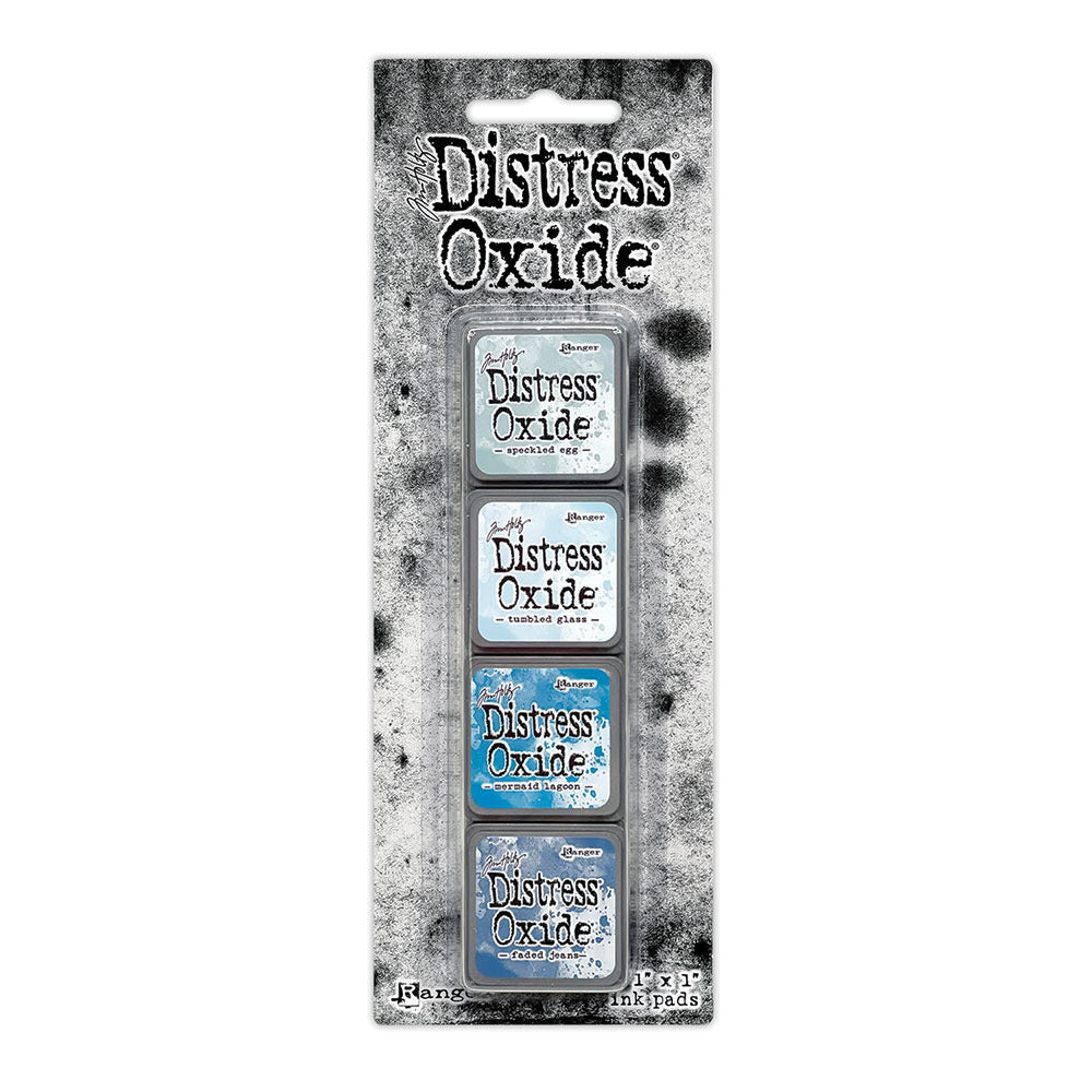 Ranger - Tim Holtz - Distress Mini Oxide Ink Pads Kit, #10 (4pc). Available at Embellish Away in Bowmanville Ontario Canada.