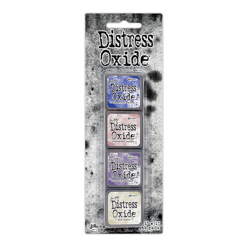 Ranger - Tim Holtz - Distress Mini Oxide Ink Pads Kit, #11 (4pc). Available at Embellish Away in Bowmanville Ontario Canada.