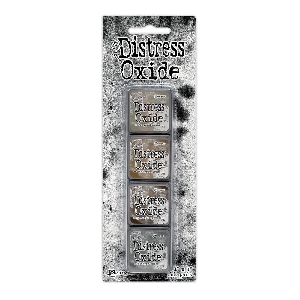 Ranger - Tim Holtz - Distress Mini Oxide Ink Pads Kit, #12 (4pc). Available at Embellish Away in Bowmanville Ontario Canada.