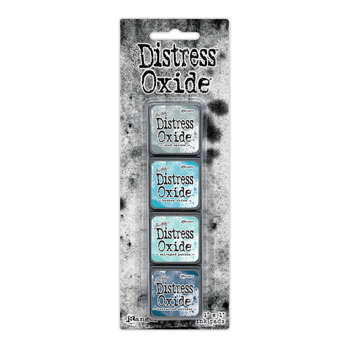 Ranger - Tim Holtz - Distress Mini Oxide Ink Pads Kit, #16 (4pc). Available at Embellish Away in Bowmanville Ontario Canada.