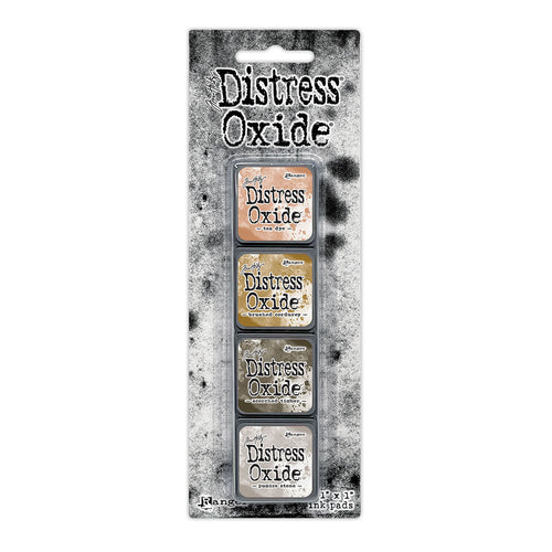 Ranger - Tim Holtz - Distress Mini Oxide Ink Pads Kit, #18 (4pc). Available at Embellish Away in Bowmanville Ontario Canada.
