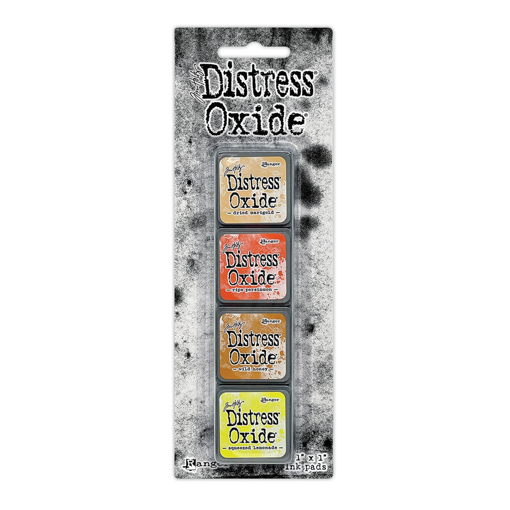 Ranger - Tim Holtz - Distress Mini Oxide Ink Pads Kit, #8 (4pc). Available at Embellish Away in Bowmanville Ontario Canada.