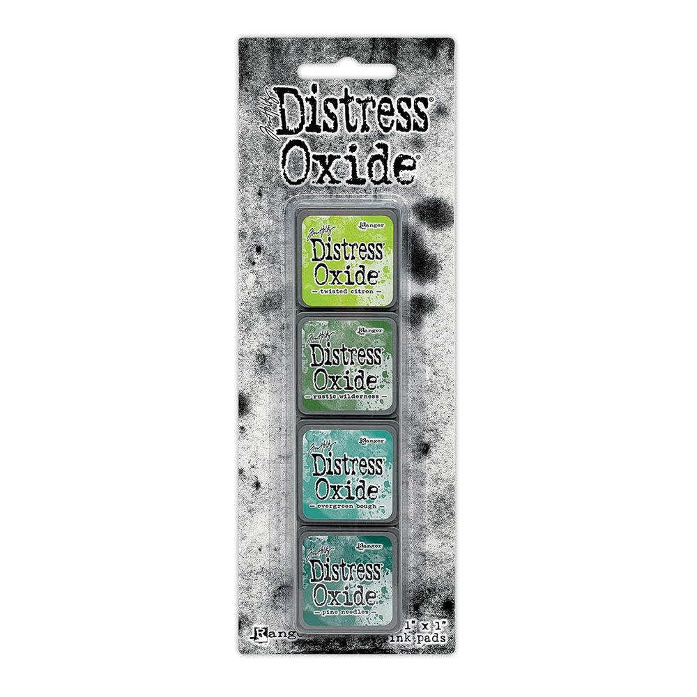Ranger - Tim Holtz - Distress Mini Oxide Ink Pads Kit, #9 (4pc). Available at Embellish Away in Bowmanville Ontario Canada.
