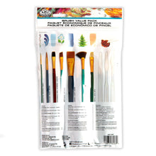 Load image into Gallery viewer, Royal &amp; Langnickel® - Artist Brush Value Pack - 25/Pkg. Royal Artist Brush value packs are ideal for the beginning artist or the classroom. A variety of hair types and unique large brush heads are perfect for many mediums and large scale paintings. Available at Embellish Away located in Bowmanville Ontario Canada.
