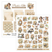 Load image into Gallery viewer, ScrapBoys - 12X12 Paper Pad - Paula&#39;s Attic. 12 sheets with bonus on the back of the cover - 250 gsm. Available at Embellish Away located in Bowmanville Ontario Canada.

