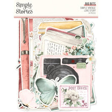 Cargar imagen en el visor de la galería, Simple Stories - Bits &amp; Pieces Die-Cuts - 14/Pkg - Big - Simple Vintage Love Story. Die-cuts are a great addition to scrapbook pages, greeting cards and more! This package contains 14 extra-large die-cut cardstock pieces. Available at Embellish Away located in Bowmanville Ontario Canada.
