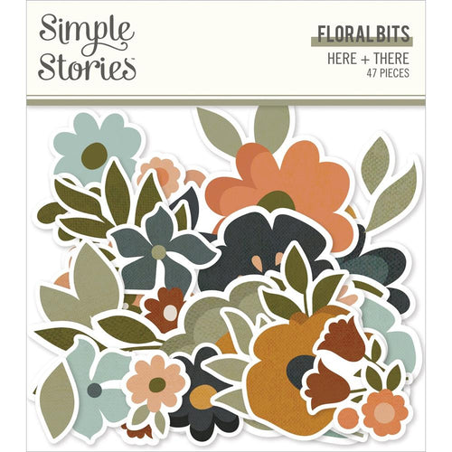 Simple Stories - Bits & Pieces Die-Cuts - 47/Pkg - Here & There - Floral. Die-Cuts are a great addition to scrapbook pages, greeting cards and more! The perfect embellishment for all your paper crafting needs! Available at Embellish Away located in Bowmanville Ontario Canada.
