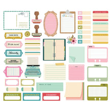 Load image into Gallery viewer, Simple Stories - Bits &amp; Pieces Die-Cuts - 43/Pkg - Journal - Noteworthy. Die-cuts are a great addition to scrapbook pages, greeting cards and more! The perfect embellishment for all your paper crafting needs! Available at Embellish Away located in Bowmanville Ontario Canada.
