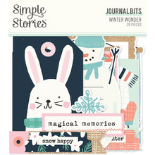 Load image into Gallery viewer, Simple Stories - Bits &amp; Pieces Die-Cuts - 29/Pkg - Journal - Simple Winter Wonder. A great addition to scrapbook pages, greeting cards and more! The perfect embellishment for all your paper crafting needs! This package contains 29 die-cut cardstock pieces. Available at Embellish Away located in Bowmanville Ontario Canada.
