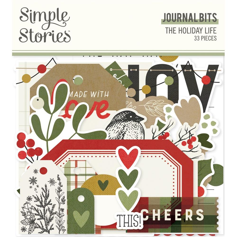 Simple Stories - Bits & Pieces Die-Cuts - 33/Pkg - Journal - The Holiday Life. Take your projects to the next level and put the perfect finishing touch with die cut embellishments. Available at Embellish Away located in Bowmanville Ontario Canada.