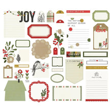 Load image into Gallery viewer, Simple Stories - Bits &amp; Pieces Die-Cuts - 33/Pkg - Journal - The Holiday Life. Take your projects to the next level and put the perfect finishing touch with die cut embellishments. Available at Embellish Away located in Bowmanville Ontario Canada.
