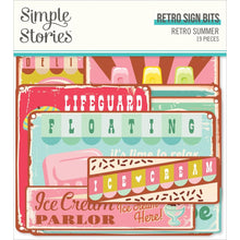 Cargar imagen en el visor de la galería, Simple Stories - Bits &amp; Pieces Die-Cuts - 19/Pkg - Retro Summer - Retro Sign. Die-Cuts are a great addition to scrapbook pages, greeting cards and more! The perfect embellishment for all your paper crafting needs! Available at Embellish Away located in Bowmanville Ontario Canada.
