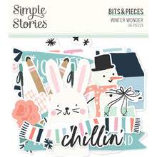 Load image into Gallery viewer, Simple Stories - Bits &amp; Pieces Die-Cuts - 66/Pkg - Simple Winter Wonder. Die-cuts are a great addition to scrapbook pages, greeting cards and more! The perfect embellishment for all your paper crafting needs! Available at Embellish Away located in Bowmanville Ontario Canada.
