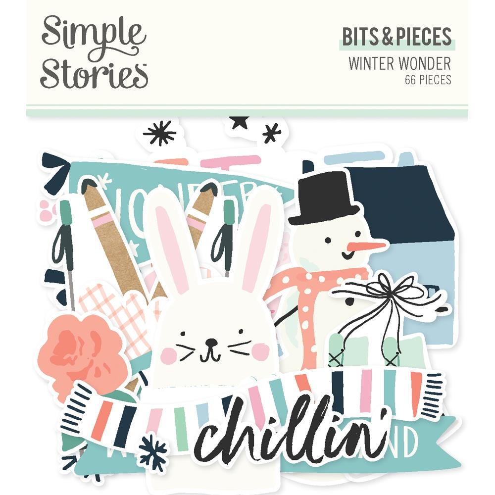 Simple Stories - Bits & Pieces Die-Cuts - 66/Pkg - Simple Winter Wonder. Die-cuts are a great addition to scrapbook pages, greeting cards and more! The perfect embellishment for all your paper crafting needs! Available at Embellish Away located in Bowmanville Ontario Canada.