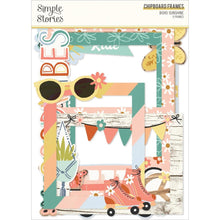 Load image into Gallery viewer, Simple Stories - Chipboard Frames - Boho Sunshine. The perfect embellishment to finish your project! Embellishments can add whimsy, dimension, color and style to greeting cards, scrapbook pages, altered art, mixed media and more. Available at Embellish Away located in Bowmanville Ontario Canada.
