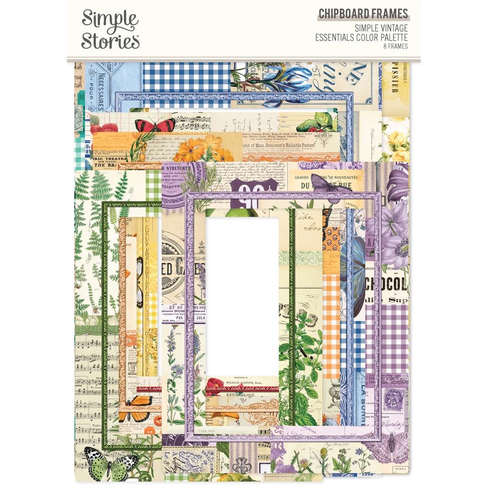 Simple Stories - Chipboard Frames - 8 Pack - Simple Vintage Essentials Color Palette. While you need the perfect paper to start your project, you also need the perfect embellishment to finish your project! Available at Embellish Away located in Bowmanville Ontario Canada.