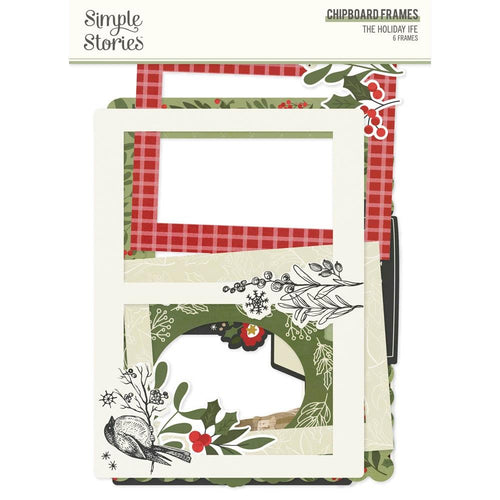 Simple Stories - Chipboard Frames - The Holiday Life. While you need the perfect paper to start your project, you also need the perfect embellishment to finish your project! Available at Embellish Away located in Bowmanville Ontario Canada.