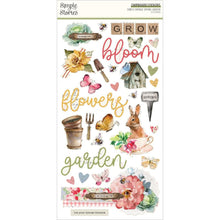 Load image into Gallery viewer, Simple Stories - Chipboard Stickers 6&quot;X12&quot; - Simple Vintage Spring Garden. Stickers can be a fun embellishment, a whimsical accent or add elegant polish to scrapbook pages, greeting cards, mixed media and more. Available at Embellish Away located in Bowmanville Ontario Canada.
