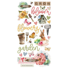 Load image into Gallery viewer, Simple Stories - Chipboard Stickers 6&quot;X12&quot; - Simple Vintage Spring Garden. Stickers can be a fun embellishment, a whimsical accent or add elegant polish to scrapbook pages, greeting cards, mixed media and more. Available at Embellish Away located in Bowmanville Ontario Canada.
