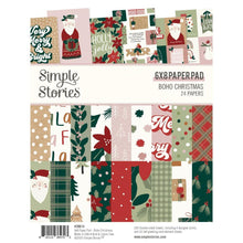 Cargar imagen en el visor de la galería, Simple Stories - Double-Sided Paper Pad 6&quot;X8&quot; - 24/Pkg - Boho Christmas. This collection of unique papers is a high-quality printed designer cardstock perfect for use with scrapbooking, paper crafting, card making, planning, home decor and more! Available at Embellish Away located in Bowmanville Ontario Canada.
