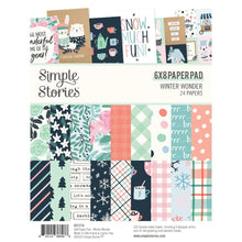 Charger l&#39;image dans la galerie, Simple Stories - Double-Sided Paper Pad 6&quot;X8&quot; - 24/Pkg - Simple Winter Wonder. This is a collection of unique papers of a high quality 65 lb. printed designer cardstock Use with scrapbooking, paper crafting, card making, planning, home decor and more! Available at Embellish Away located in Bowmanville Ontario Canada.
