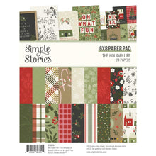 Load image into Gallery viewer, Simple Stories - Double-Sided Paper Pad 6&quot;X8&quot; - 24/Pkg - The Holiday Life. Unique papers is a high-quality printed designer cardstock perfect for use with scrapbooking, paper crafting, card making, planning, home decor and more! Available at Embellish Away located in Bowmanville Ontario Canada.
