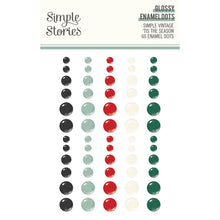 Load image into Gallery viewer, Simple Stories - Enamel Dots Embellishments - Glossy - Simple Vintage &#39;Tis The Season. While you need the perfect paper to start your project, you also need the perfect embellishment to finish your project! Available at Embellish Away located in Bowmanville Ontario Canada.
