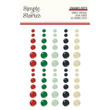 Load image into Gallery viewer, Simple Stories - Enamel Dots Embellishments - Simple Vintage Dear Santa. While you need the perfect paper to start your project, you also need the perfect embellishment to finish your project! Available at Embellish Away located in Bowmanville Ontario Canada.
