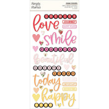 Cargar imagen en el visor de la galería, Simple Stories - Foam Stickers - 59/Pkg - Essentials Color Palette - Titles. If you want to add a bit of dimension to your projects these foam stickers will do the job. Available at Embellish Away located in Bowmanville Ontario Canada.
