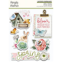 Charger l&#39;image dans la galerie, Simple Stories - Layered Chipboard Die-Cuts - Simple Vintage Spring Garden. While you need the perfect paper to start your project, you also need the perfect embellishment to finish your project! Available at Embellish Away located in Bowmanville Ontario Canada.

