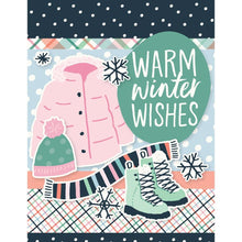 Load image into Gallery viewer, Simple Stories - Simple Cards Card Kit - Winter Wonder. An all-inclusive kit to create 8 cards in minutes. Each kit includes (8) card bases, a variety of die-cut and chipboard pieces as well as complete color step by step instructions. Available at Embellish Away located in Bowmanville Ontario Canada. Example from kit by brand ambassador.
