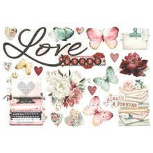 Load image into Gallery viewer, Simple Stories - Simple Pages Page Pieces - Love Story. Embellishments can add whimsy, dimension, color and style to greeting cards, scrapbook pages, altered art, mixed media and more. Available at Embellish Away located in Bowmanville Ontario Canada.
