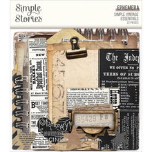 Load image into Gallery viewer, Simple Stories - Simple Vintage Essentials - Ephemera - 22/Pkg. Die-Cuts are a great addition to scrapbook pages, greeting cards and more! The perfect embellishment for all your paper crafting needs! Available at Embellish Away located in Bowmanville Ontario Canada.
