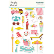 Load image into Gallery viewer, Simple Stories - Sticker Book - Boho Sunshine - 12/Sheets - Retro Summer - 451/Pkg. The stickers can be used to creatively embellish any project of your choice. Available at Embellish Away located in Bowmanville Ontario Canada.
