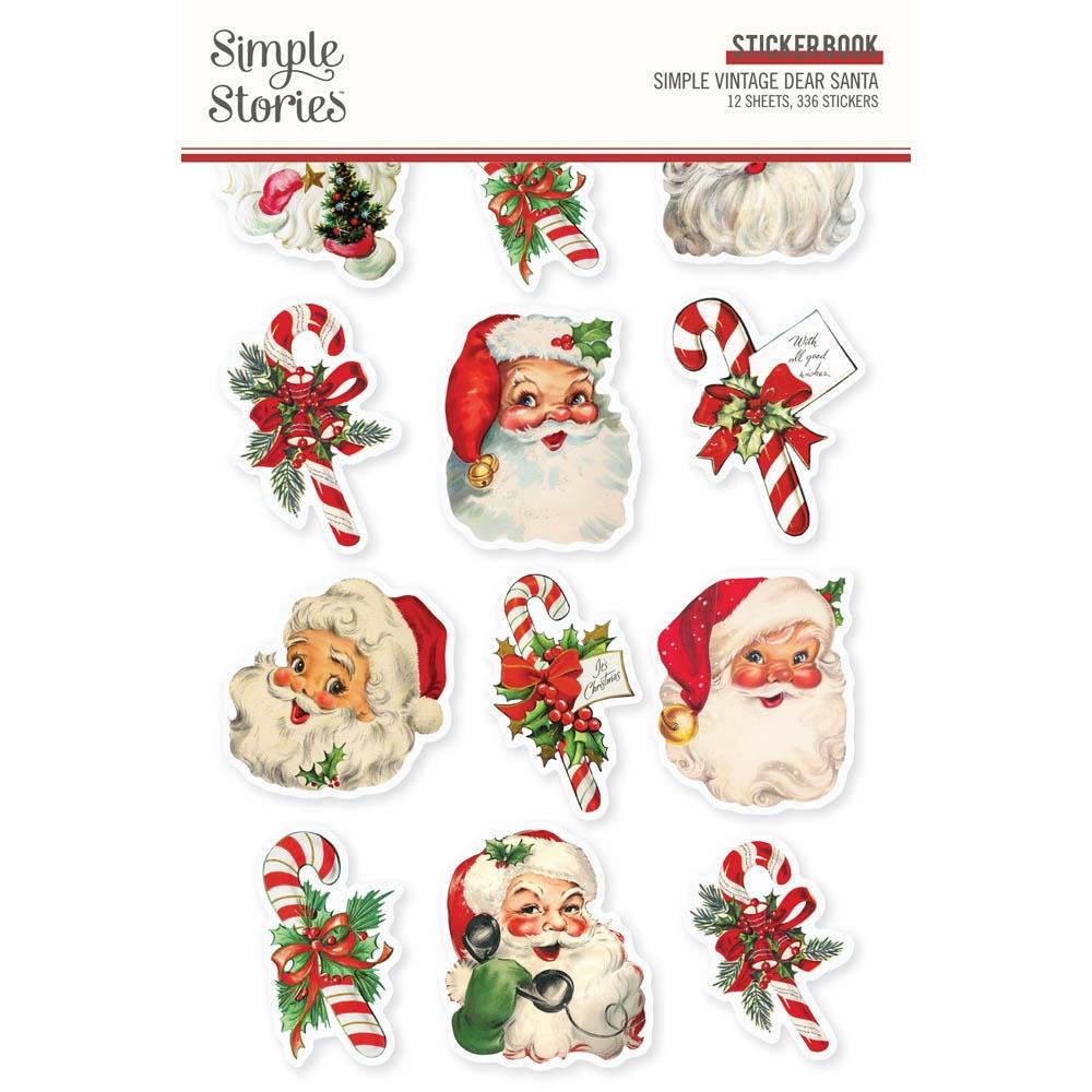 Simple Stories - Sticker Book - 12/Sheets - Simple Vintage Dear Santa. Ideal for multiple project ideas- The stickers can be used to creatively embellish any project of your choice. Available at Embellish Away located in Bowmanville Ontario Canada.