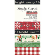 गैलरी व्यूवर में इमेज लोड करें, Simple Stories - Washi Tape 5/Pkg - Simple Vintage Dear Santa. Washi tapes are multi purpose tapes that can be used to embellish journals, artwork, mixed media, greeting cards and more Available at Embellish Away located in Bowmanville Ontario Canada.
