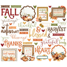 Load image into Gallery viewer, Simple Stories - Sentiment Bits &amp; Pieces - Simple Vintage Autumn Breeze. 49 Die Cut Cardstock Pieces. At Embellish Away in Bowmanville Ontario Canada.
