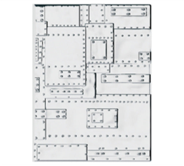 Sizzix - 3D Texture Fades Embossing Folder by Tim Holtz - Large - A5 - Foundry. Available at Embellish Away located in Bowmanville Ontario Canada.