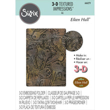 Cargar imagen en el visor de la galería, Sizzix - 3D Textured Impressions By Eileen Hull - Keys. Impress friends and family with the amazing definition and detail in this key themed Embossing Folder by Eileen Hull. Available at Embellish Away located in Bowmanville Ontario Canada.
