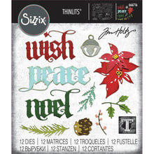 Load image into Gallery viewer, Sizzix - Thinlits Die Set - 12/Pkg - By Tim Holtz - Vault Holiday Classic. Available at Embellish Away located in Bowmanville Ontario Canada.
