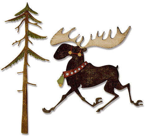Sizzix - Thinlits Die Set by Tim Holtz - Merry Moose). Available at Embellish Away in Bowmanville Ontario Canada.